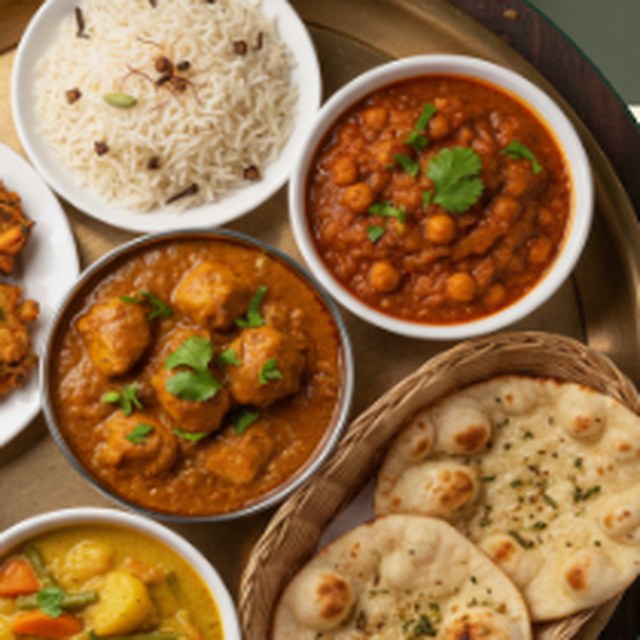 The Himalayan Special — butter chicken, chana masala, rice and naan